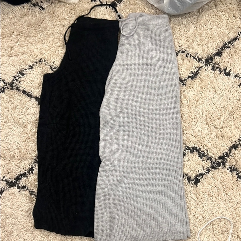 Black and Gray Bottoms